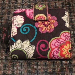 Vera Bradley MOD Pink Floral Wallet~Retired